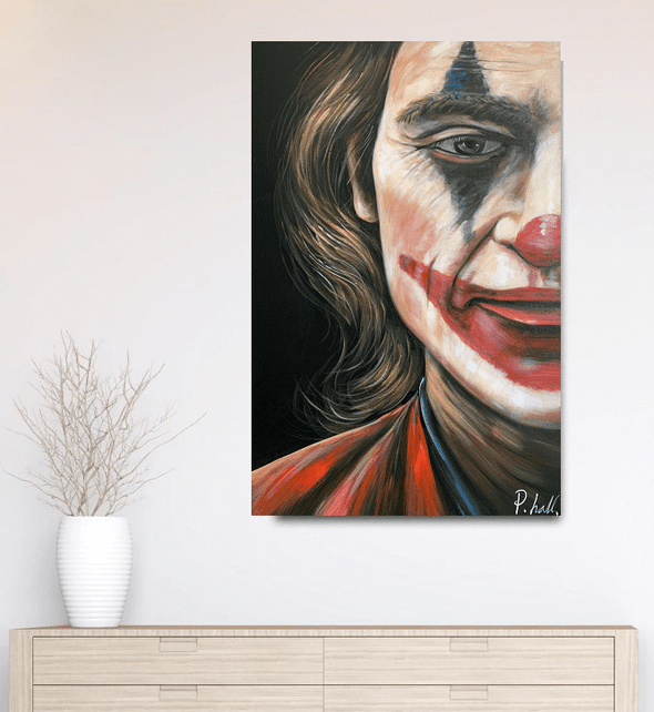 Olieverf schilderij The Joker 80 x 120 cm