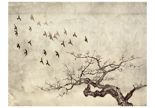 Fotobehang - Flock of birds