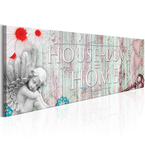 Foto schilderij - Home: House + Love
