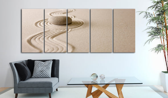Foto schilderij - Zen: Sand and Stone
