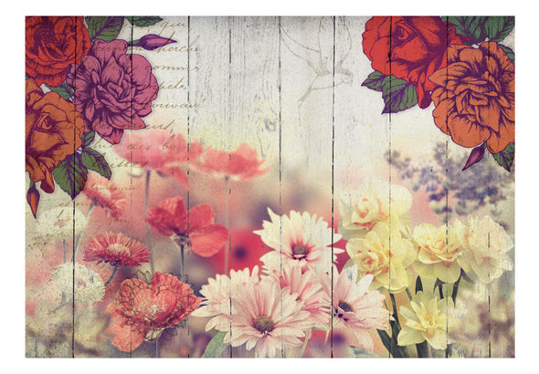 Fotobehang - Vintage Flowers