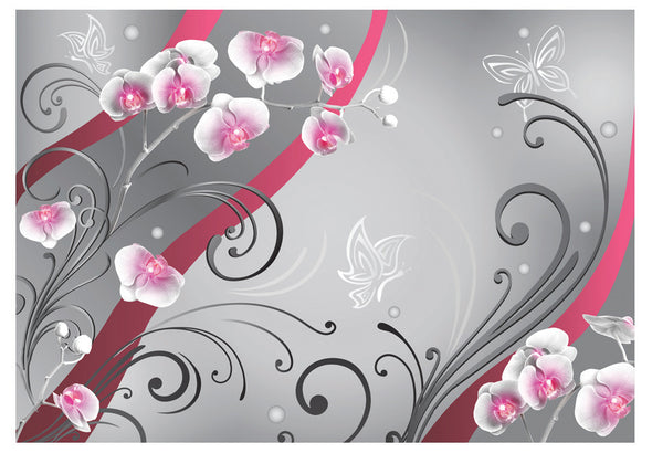 Fotobehang - Pink orchids - variation