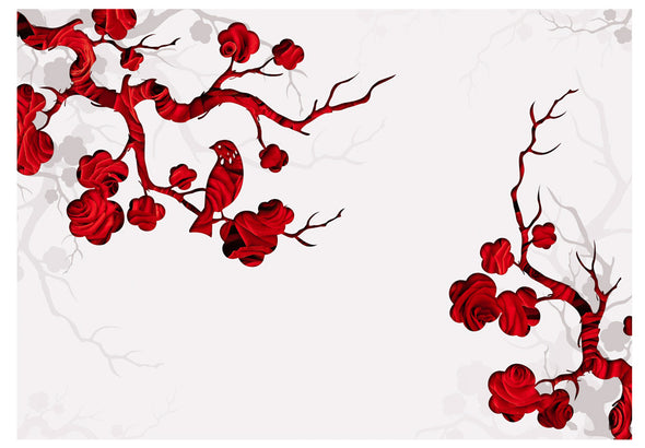 Fotobehang - Red bush