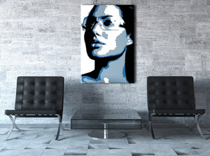 Popart schilderij Angelina Jolie 1