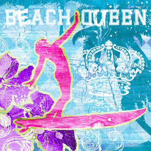 Plexiglas schilderij Beach Queen