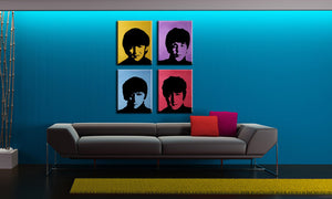 Popart schilderij Beatles 1