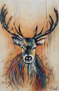Olieverf schilderij Deer Dear 120 x 80 cm