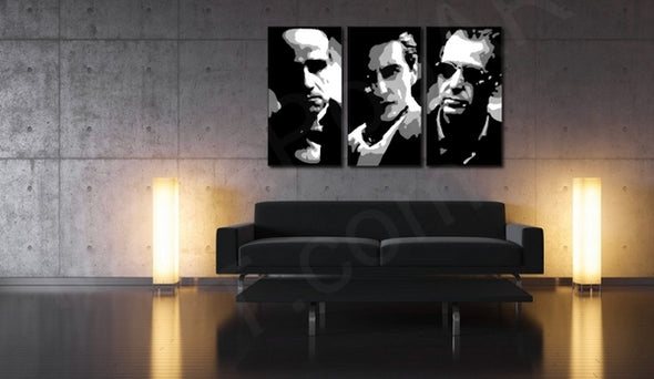 Popart schilderij Godfather 3 delig 2