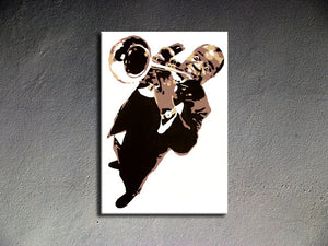 Popart schilderij Luis Armstrong