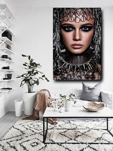 Aluminium schilderij Warrior Princess fotokunst