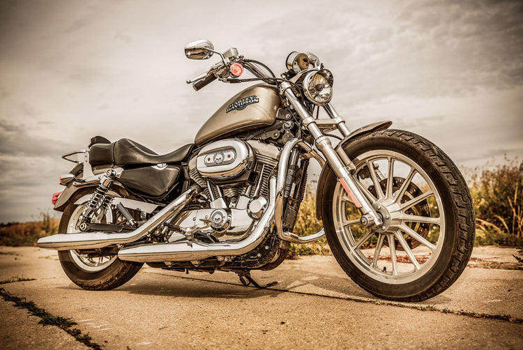 Schilderij 120x80 Motor (Glas)