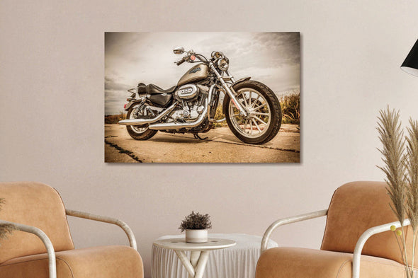 Schilderij 120x80 Motor (Glas)