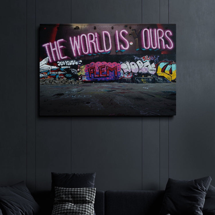 The World Is Ours Canvas schilderij