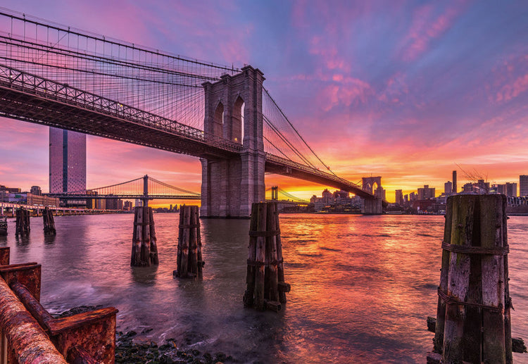 Schilderij 160x110 Brooklyn Bridge NYC (Glas)