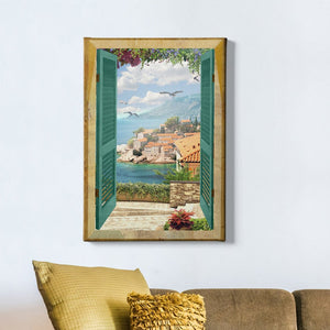 Italian Window Canvas schilderij