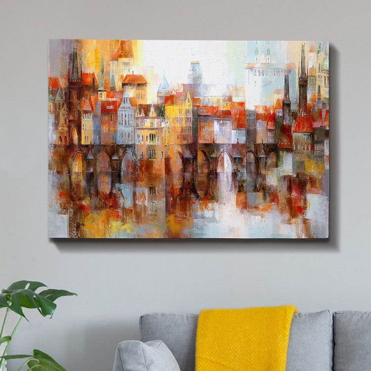Schilderij Abstract Bridge (Canvas)