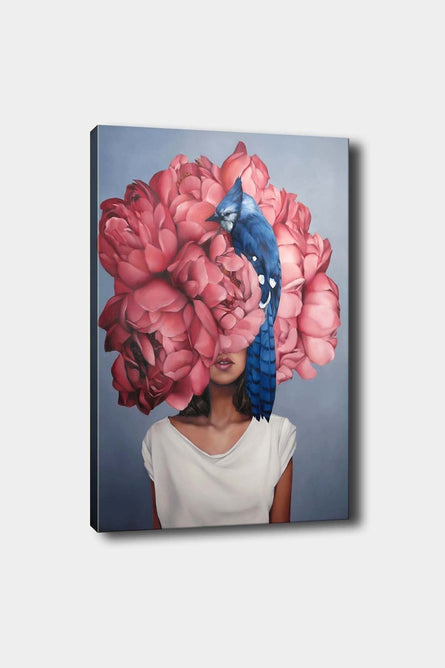 Schilderij Floral Portrait (Canvas)