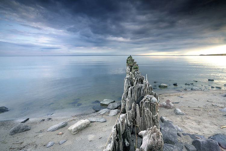 Schilderij 120x80 Golfbreker (Glas)