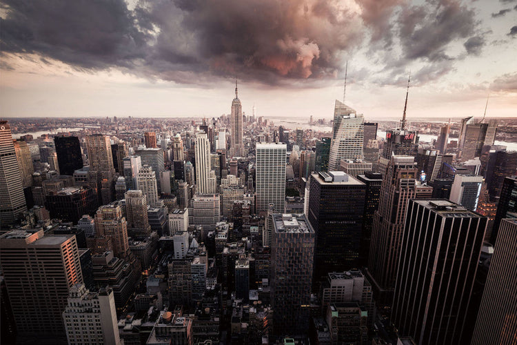 Schilderij 120x80 New York (Glas)