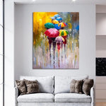 Colours In The Rain Canvas schilderij