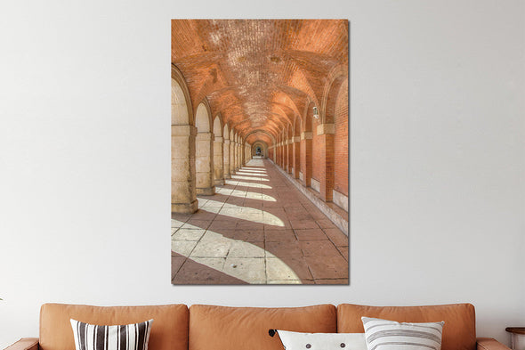 Schilderij 80x120 Oude gallerij (Glas)