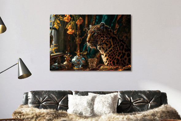Schilderij 160x110 Panter chique (Glas)