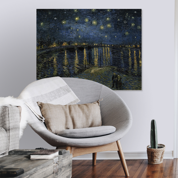 Sterrennacht boven de Rhône