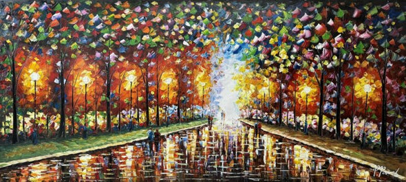 Schilderij - A Light in the Night