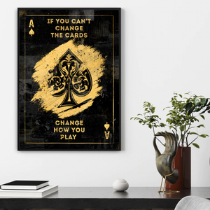 Schilderij Change the Cards (Canvas)