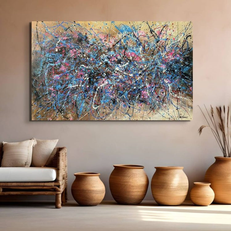 Schilderij - Happening I 160x100 (Olieverf)