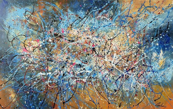 Schilderij - Happening III 160x100 (Olieverf)