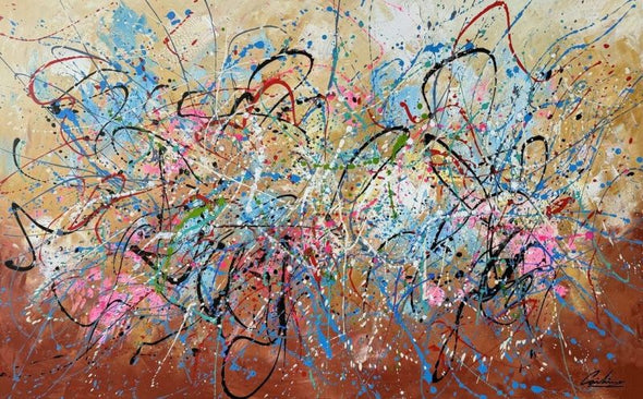 Schilderij - Happening II 160x100 (Olieverf)