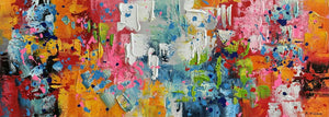 Olieverf schilderij Analytic 160x60