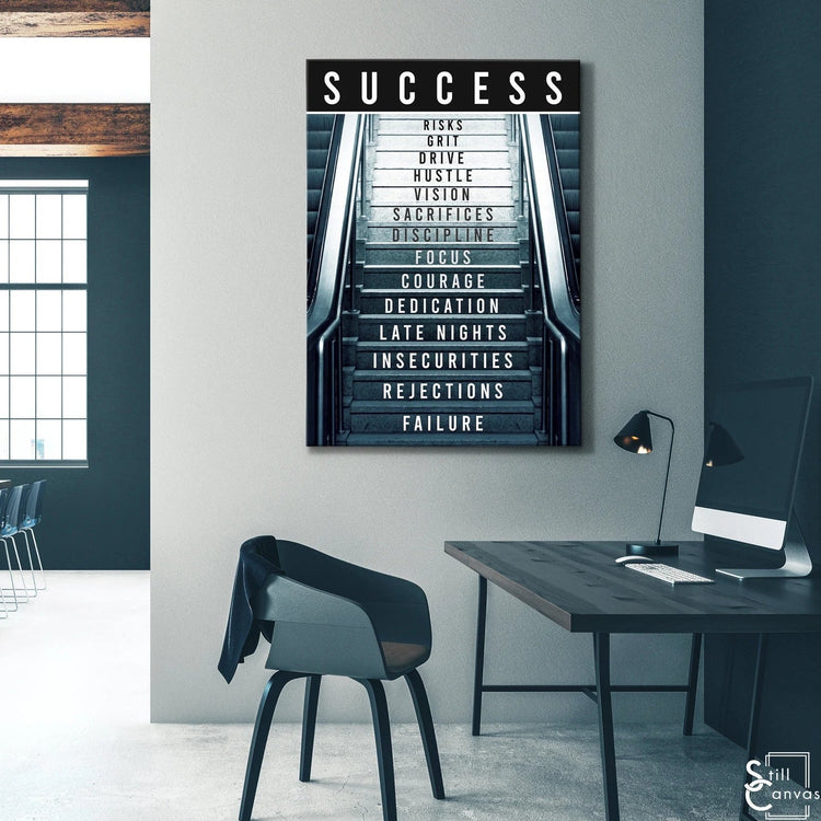 The Escalator Of Success Canvas schilderij