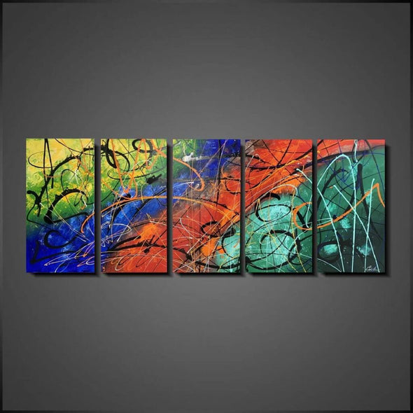 Schilderij - A Colorful Adventure