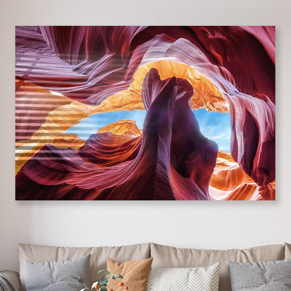 Schilderij Lower Antelope Canyon (Dibond /  Plexiglas)