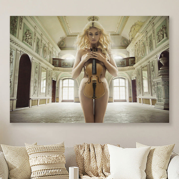 Schilderij Playing the violin (Fotokunst)