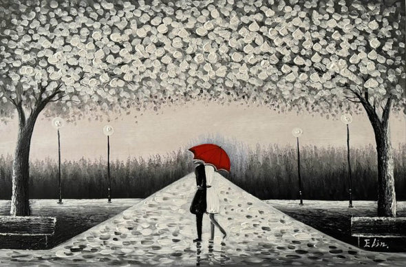Schilderij - The Couple 120x80 (Olieverf)