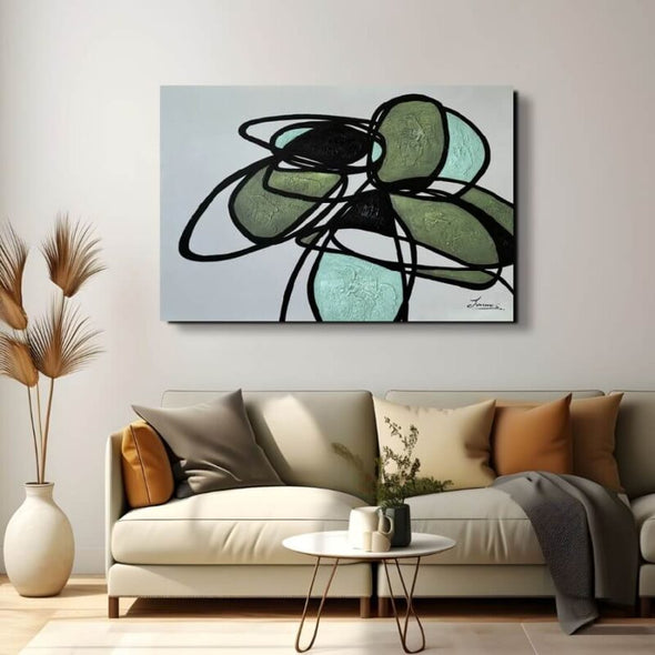 Schilderij - By the Lake