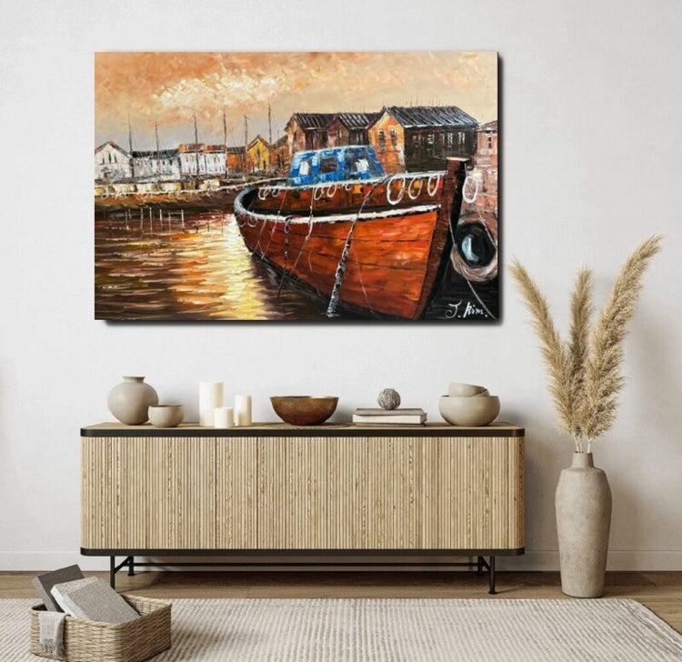 Schilderij - Good Old Days 120x80 (Olieverf)