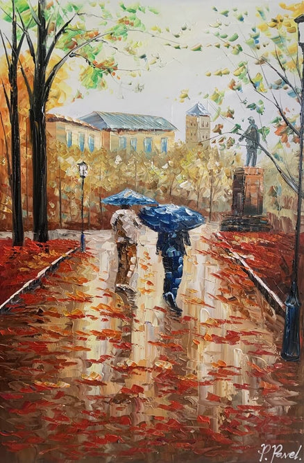 Schilderij - Stormy Days 120x80 (Olieverf)