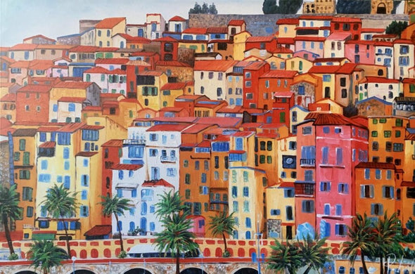 Schilderij - City of Palms