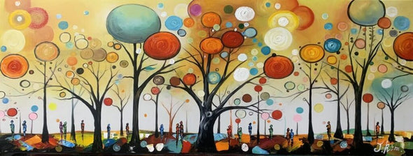 Schilderij - Fantasia 160x60 (Olieverf)