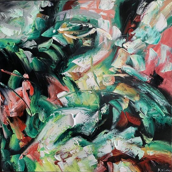 Schilderij - Domain 120x120 (Olieverf)