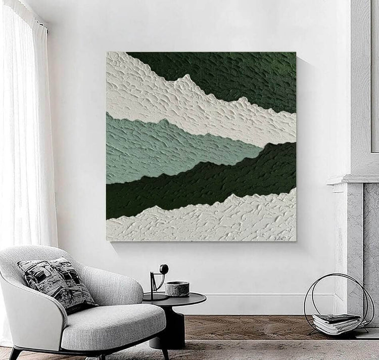 Schilderij - Impact 120x120 (Olieverf)