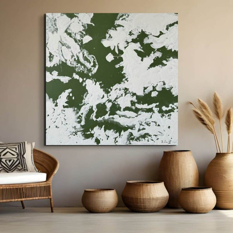 Schilderij - Greenland 120x120 (Olieverf)