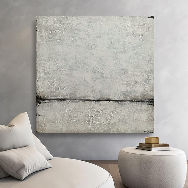 Schilderij - Ice Age 120x120 (Olieverf)