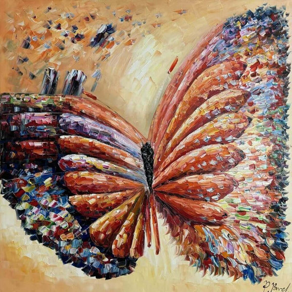 Schilderij - Big Butterfly