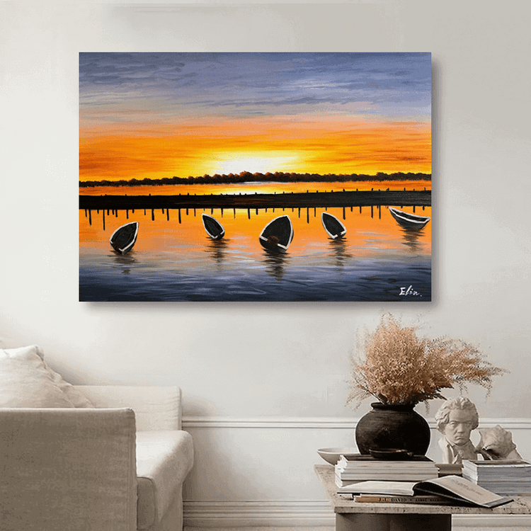 Schilderij - Summer Mood 120x80 (Olieverf)