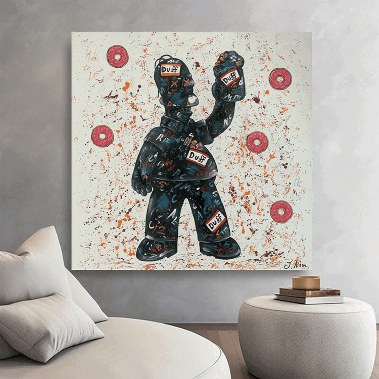 Schilderij - Dad 120x120 (Olieverf)